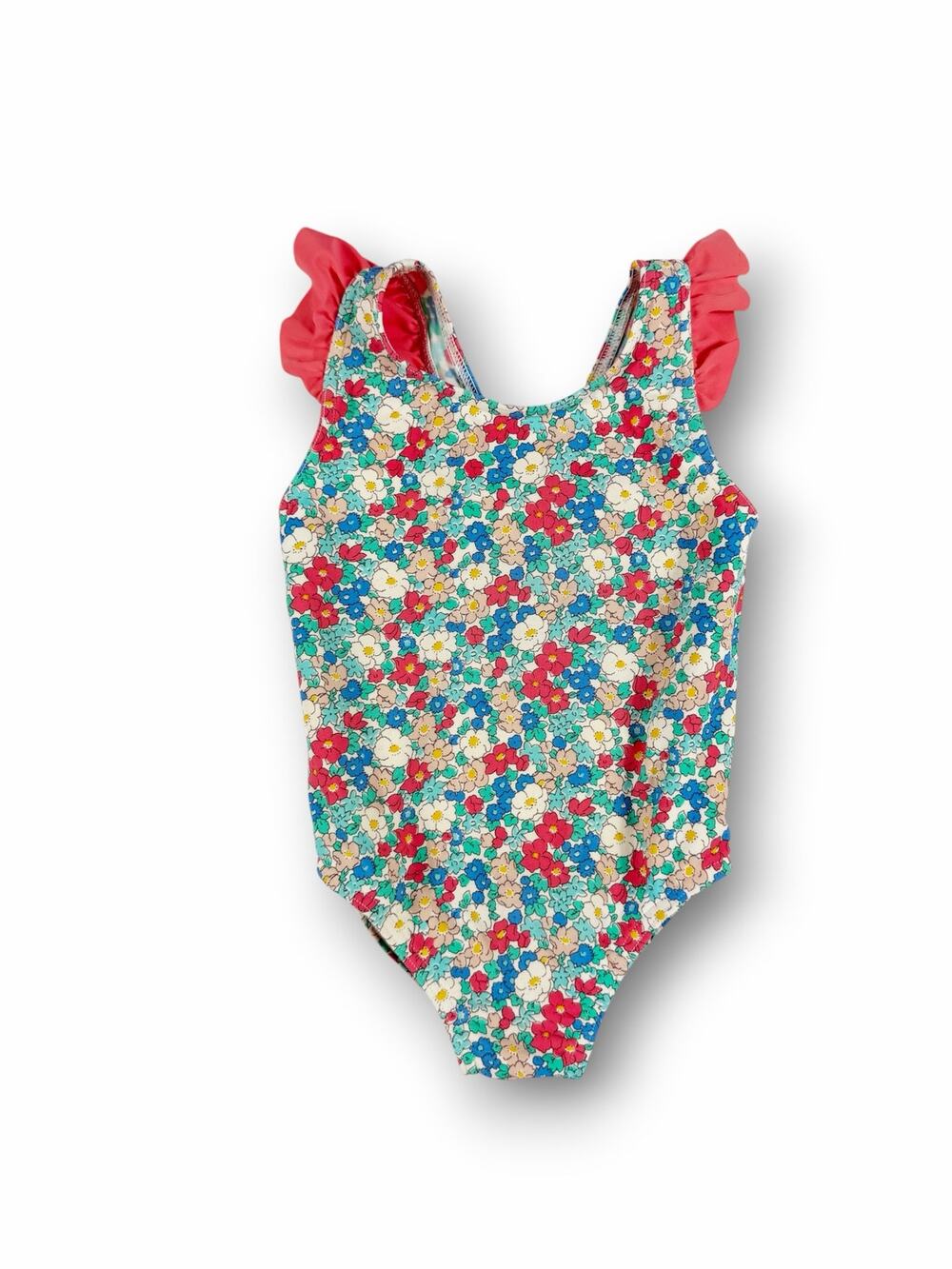 Mini Boden Baby Floral Ruffle One Piece Swimsuit 18–24 Months
